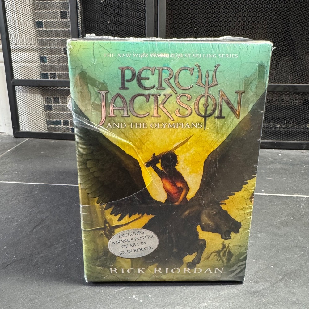 Percy Jackson and the Olympians Complete Series 5 Book Box Set Rick Riordan NEW
